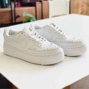 Nike Women's White Platform Sneakers